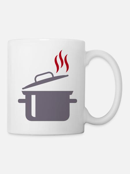 kochtopf - Tasse - Weiß