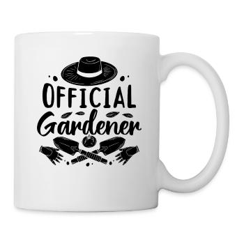Hobby Gardener Gardening - Official Gardener - Tasse - Weiß - Rechts