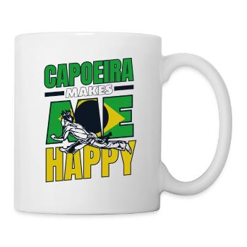 La capoeira me rend heureux Capoeirista Ginga Dance - Mug blanc - blanc - Droite