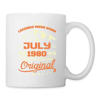 Juillet 1980 Cadeau D’anniversaire Juillet 1980 - Mug blanc - blanc - Droite