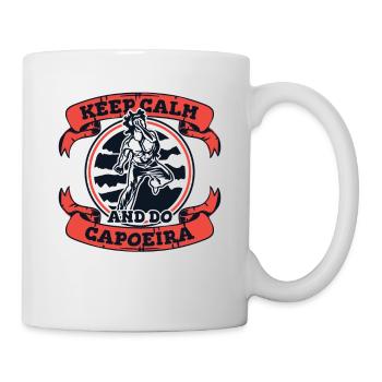 Restez calme et faites de la Capoeira Capoeirista Ginga Dance - Mug blanc - blanc - Droite