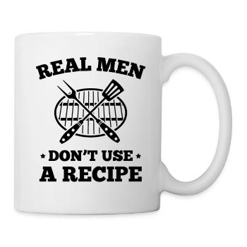 Real Men Don't Use A Recipe - Mug - white - Right