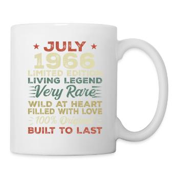 Cadeau Juillet 1966 Anniversaire Juillet 1966 Anniversaire - Mug blanc - blanc - Droite