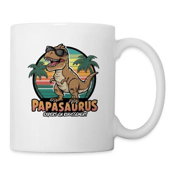 Papasaurus Expert in Father's Day Roar - Mug - white - Right