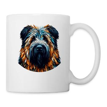 Polygon Art Briard Briards - Mug - white - Right