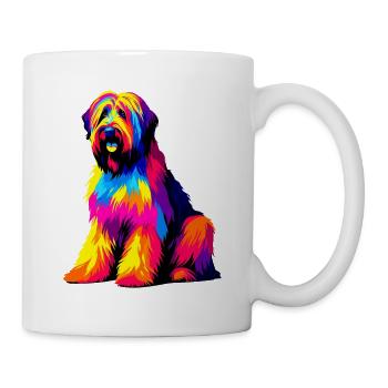 Briards Pop Art Colorés - Mug blanc - blanc - Droite
