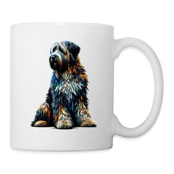 Polygon Art Briard Briards - Mug - white - Right