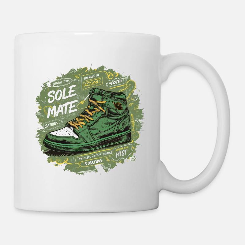 COOLE SCHUHE, SOLE MATE - Tasse - Weiß