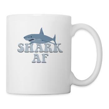 T-shirt Shark AF - Ocean Life Deep Sea Crecycle - Mug blanc - blanc - Droite