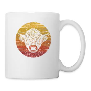 Retro Buffalo Bovinae American Bison Lover Bison - Mug - white - Right
