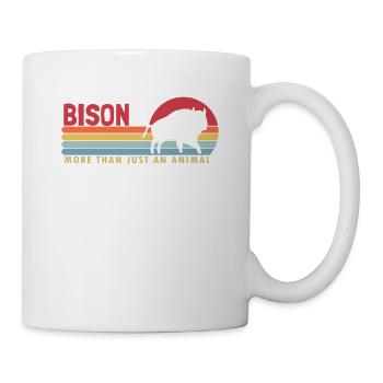 Bison mehr als ein Tier Büffel Amerikanischer Bison - Tasse - Weiß - Rechts