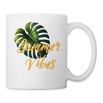 summer vibes - Tasse - Weiß - Rechts