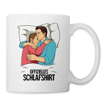 Chemise de nuit officielle pour homme gay - Mug blanc - blanc - Droite