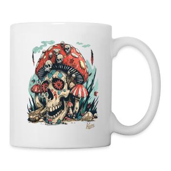 Forest of Horrible Skull Skull Mushrooms - Mug - white - Right