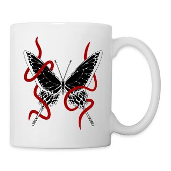 Red rope and red rope - Mug blanc - blanc - Droite