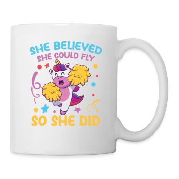She Believed She Could Fly So She Did - Tasse - Weiß - Rechts