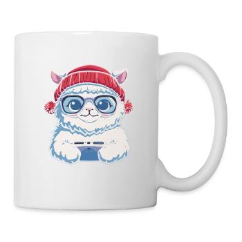 Alpaga Lama Gaming Jeu Vidéo Gamer - Mug blanc - blanc - Droite