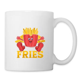 Fries Over Everything: Just Here for the Crunch - Mug - white - Right