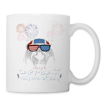 Capybara Proud Patriots - Have a Capy-Blast this - Mug - white - Right