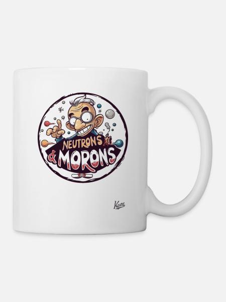 Verrückter Wissenschaft-Nerd Neutronen und Trottel - Tasse - Weiß