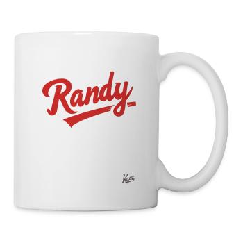 Der Name ist Randy - Tasse - Weiß - Rechts