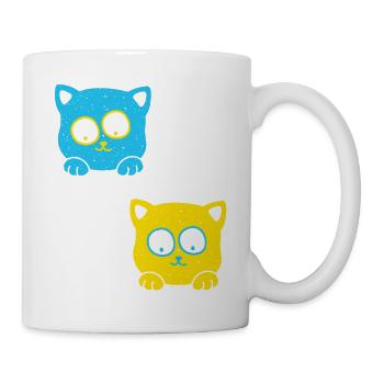 Animal shelter, animal lover, animal welfare, cats, Ukraine - Mug - white - Right