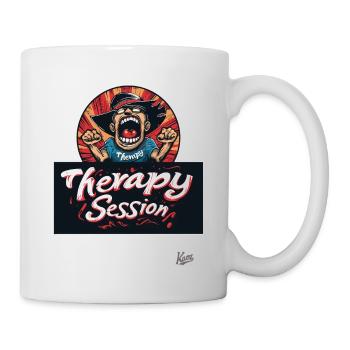 Scream therapy: Session in progress - Mug - white - Right