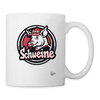 Casquette vraiment cool : Cochon dans l’équipe de cochons - Mug blanc - blanc - Droite
