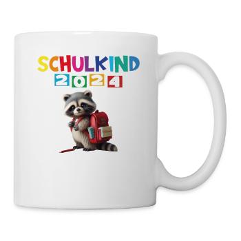Schulkind 2024 Einschulung Schulanfang - Tasse - Weiß - Rechts