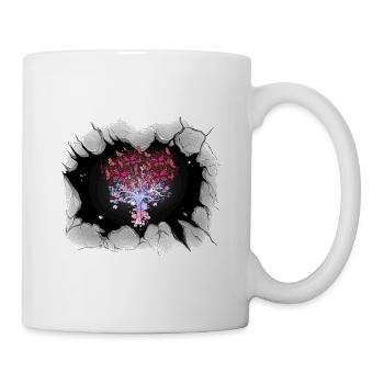 Tree Trees Butterflies Nature - Mug - white - Right