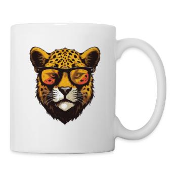 Soirée Hipster Guépard Cool - Mug blanc - blanc - Droite