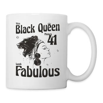 Cette reine noire donne un look fabuleux à 41 ans - 41e - Mug blanc - blanc - Droite
