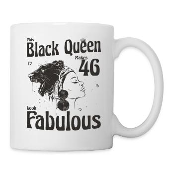 Cette reine noire donne un look fabuleux à 46 ans - 46e - Mug blanc - blanc - Droite