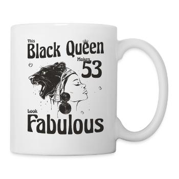 This Black Queen Makes 53 Looks Fabulous - 53rd - Mug - white - Right