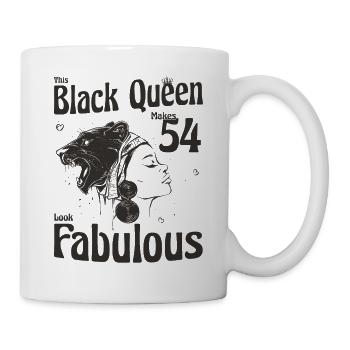 This Black Queen Makes 54 Looks Fabulous - 54th - Mug - white - Right