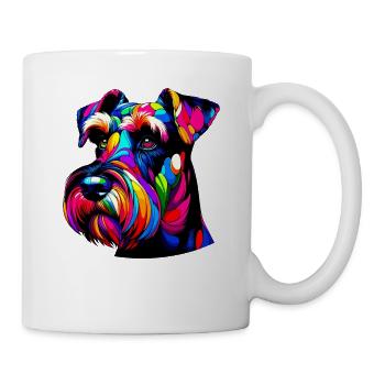 Colorful Pop Art Giant Schnauzer Schnauzers - Mug - white - Right