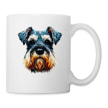 Polygon Art Giant Schnauzer Schnauzers - Mug - white - Right