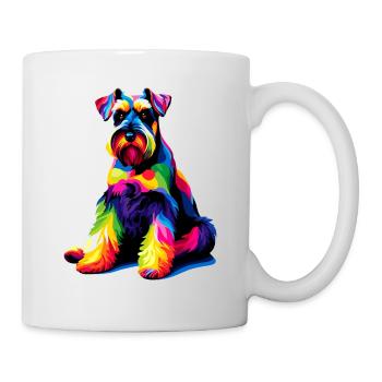 Colorful Pop Art Giant Schnauzer Schnauzers - Mug - white - Right