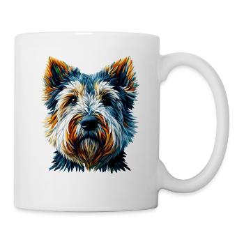 Polygon Art Glen Of Imaal Terrier Terriers - Mug blanc - blanc - Droite