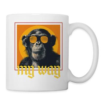 Lunettes de soleil Monkey Cool My Way - Mug blanc - blanc - Droite