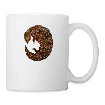 Schuppentier T-Shirt Ameisenbär Tier Gefährdeter Humor - Tasse - Weiß - Rechts