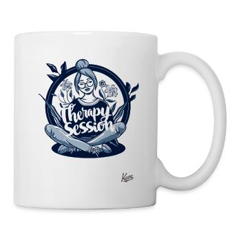 My plants are my therapy session - Mug - white - Right