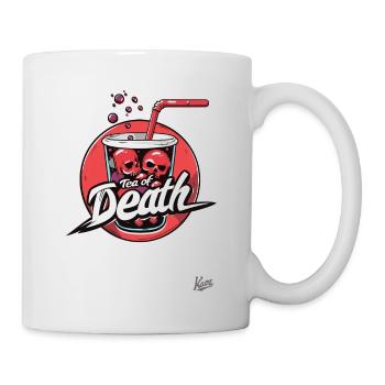 Totenköpfe und der Bubble-Boba-Tee des Todes - Tasse - Weiß - Rechts