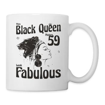 This Black Queen Makes 59 Looks Fabulous - 59th - Mug - white - Right