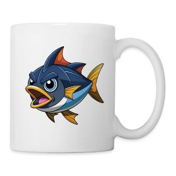 SCHWARZFLOSSEN-THUNFISCHVOGEL - Tasse - Weiß - Rechts