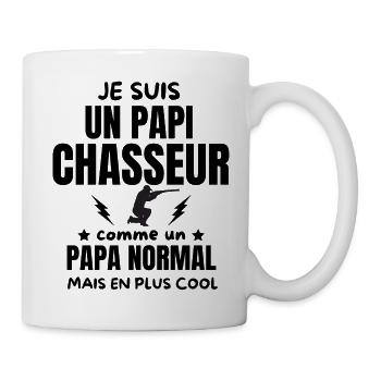 PAPI CHASSEUR - Mug blanc - blanc - Droite