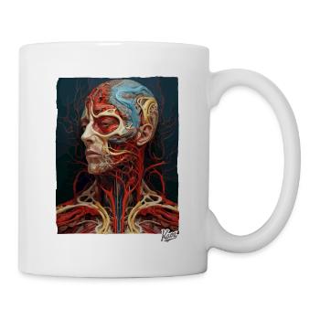 Die Anatomie des menschlichen Körpers und Kopfes - Tasse - Weiß - Rechts