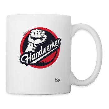 Poing en l’air pour les artisans - Mug blanc - blanc - Droite