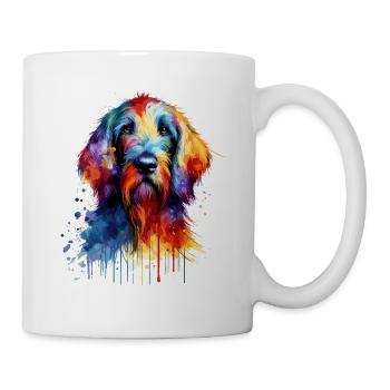 Splash Art Coloré Italien Spinone Italiano - Mug blanc - blanc - Droite