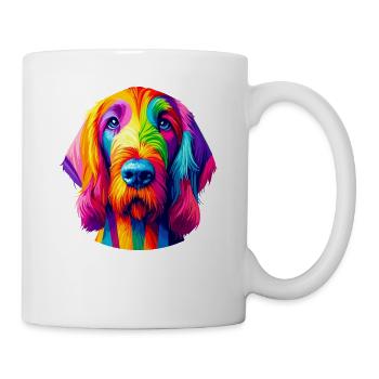 Pop Art Coloré Italien Spinone Italiano - Mug blanc - blanc - Droite